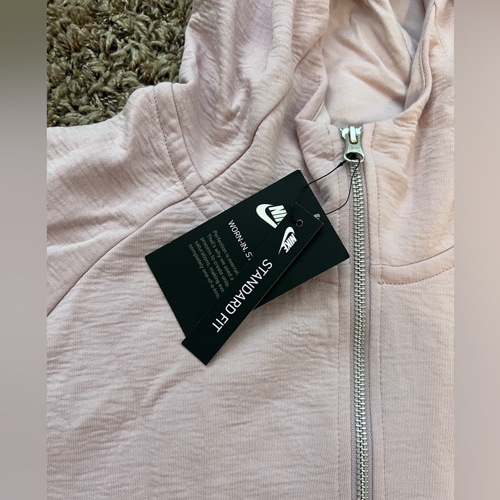 Men’s medium Nike Pink full-zip hooded sweat shirt NWT - Picture 5 of 6
